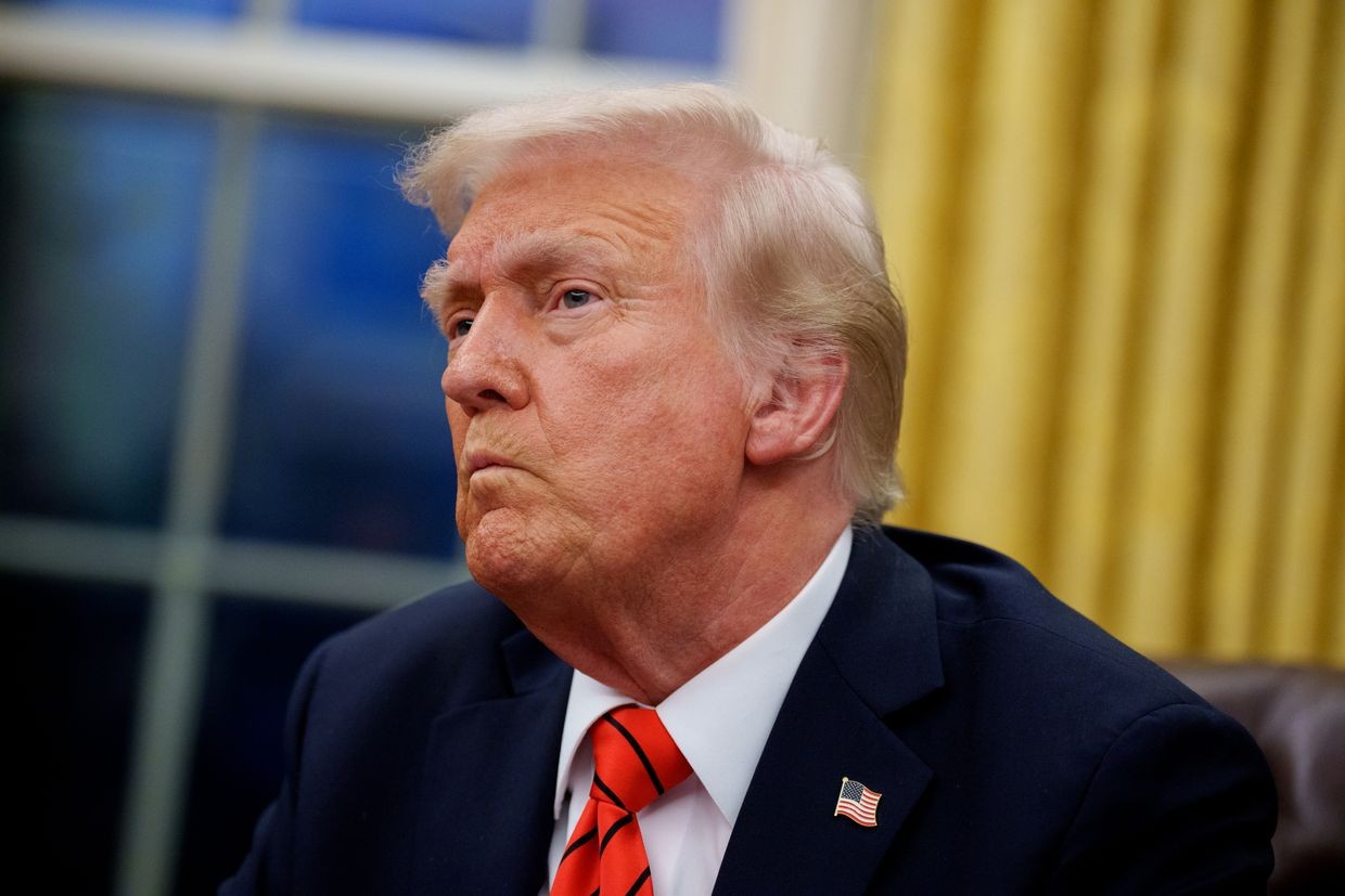 U.S. President Donald Trump in Washington, D.C., on Feb. 10, 2025. Trump claimed on Feb. 18 that Ukraine "should have never started" the war. (Andrew Harnik/Getty Images)