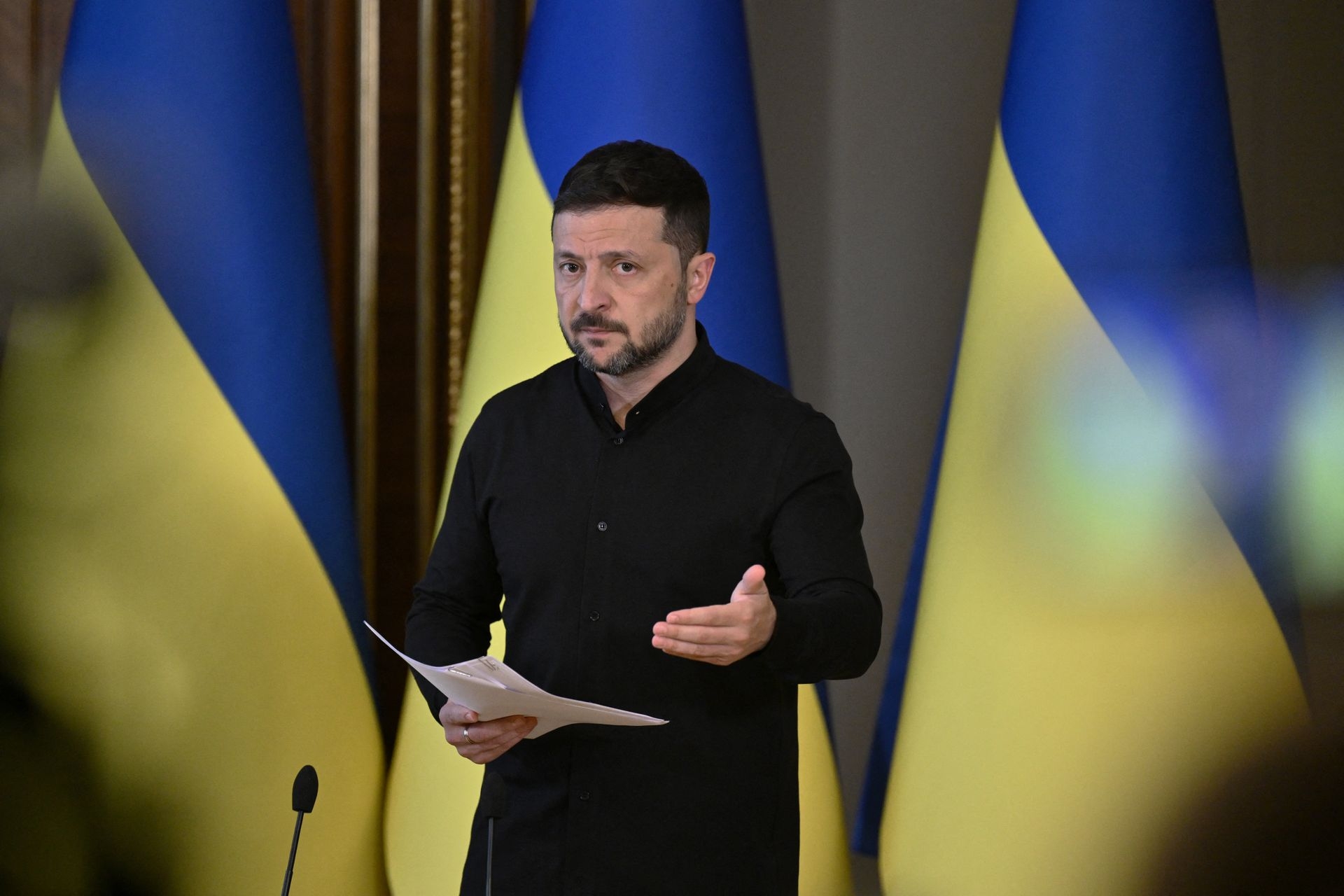 President Volodymyr Zelensky in Kyiv, Ukraine, on May 13, 2025.