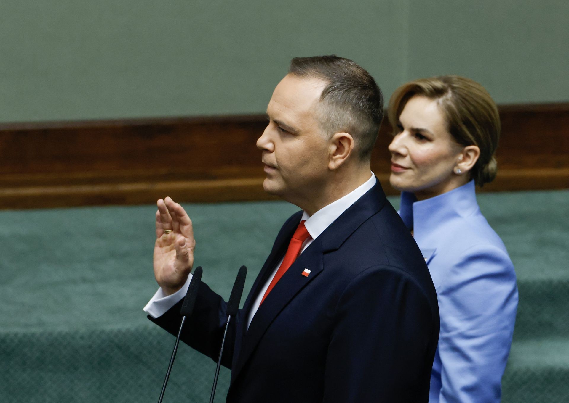 Conservative Nawrocki sworn in as Poland's president