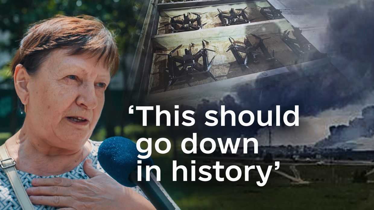 Ukrainians celebrate 'Spiderweb' operation that hit dozens of Russian bombers