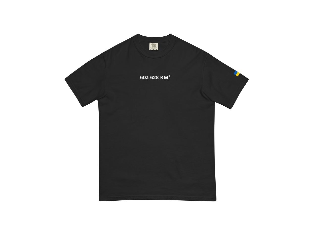The Kyiv Independent launches 603,628 km² T-shirt in response to Russia’s territorial demands