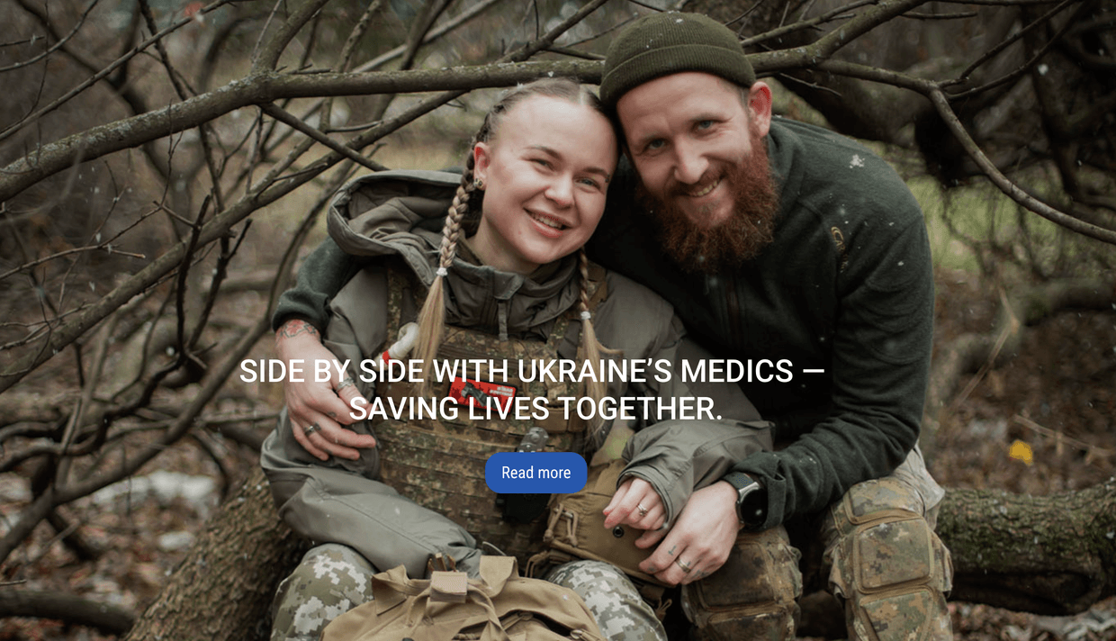 Screengrab from the Leleka Foundation website. 